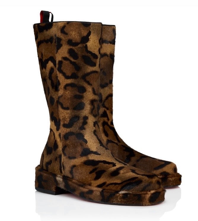 Christian Louboutin Bloon Leopard Boots
