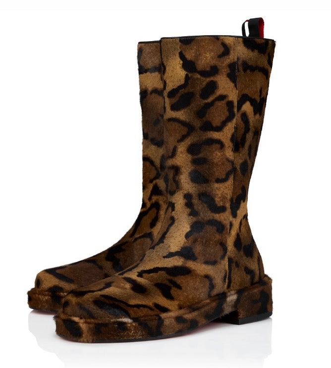 Christian Louboutin Bloon Leopard Boots