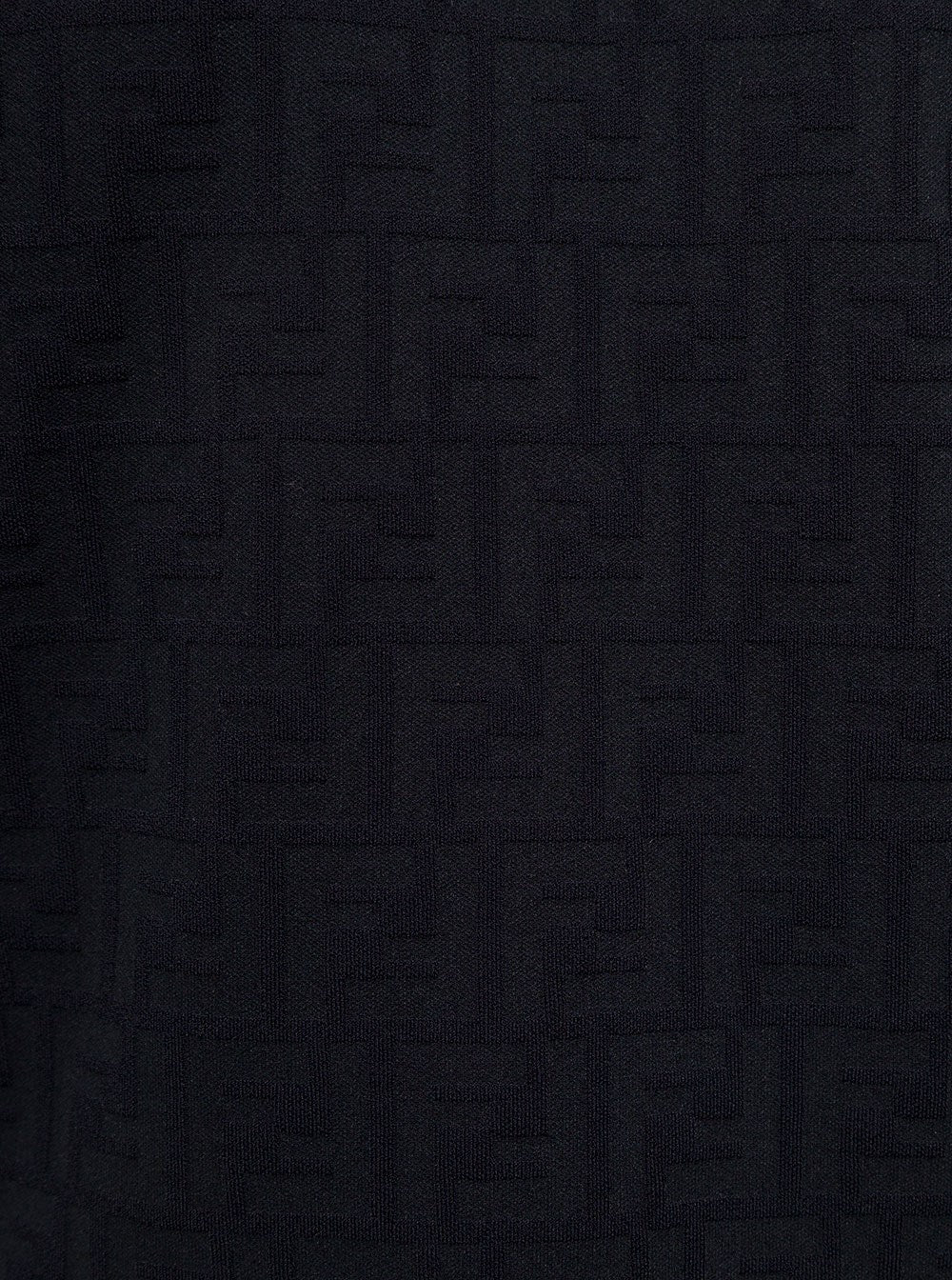 Fendi black FF viscose t-shirt