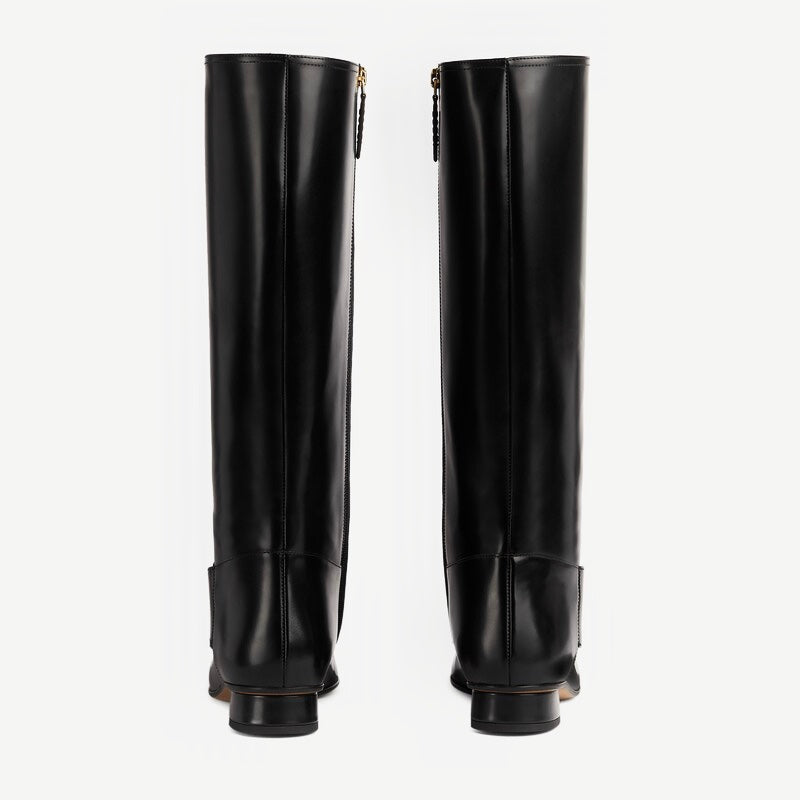 Gucci Interlocking G Chain Knee Boots