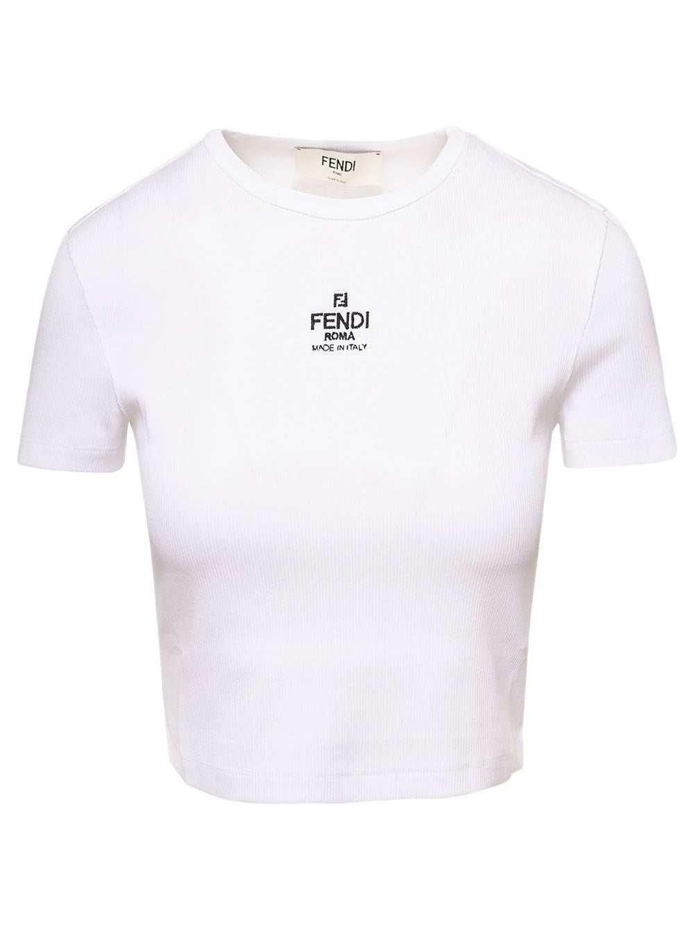 Fendi white cotton jumper top