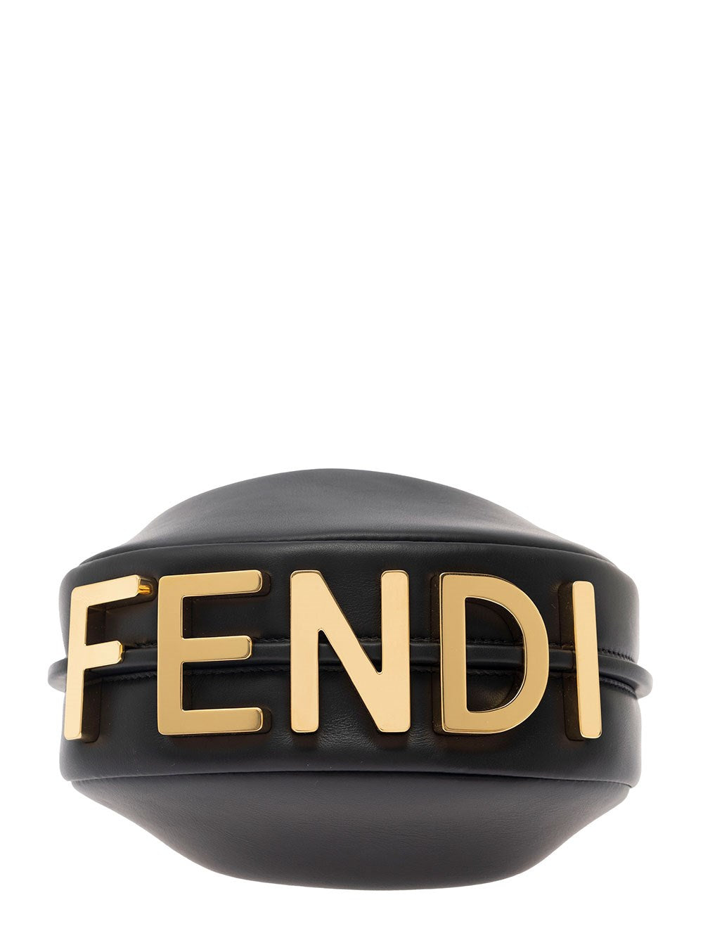 Fendi Fendigraphy black leather mini bag