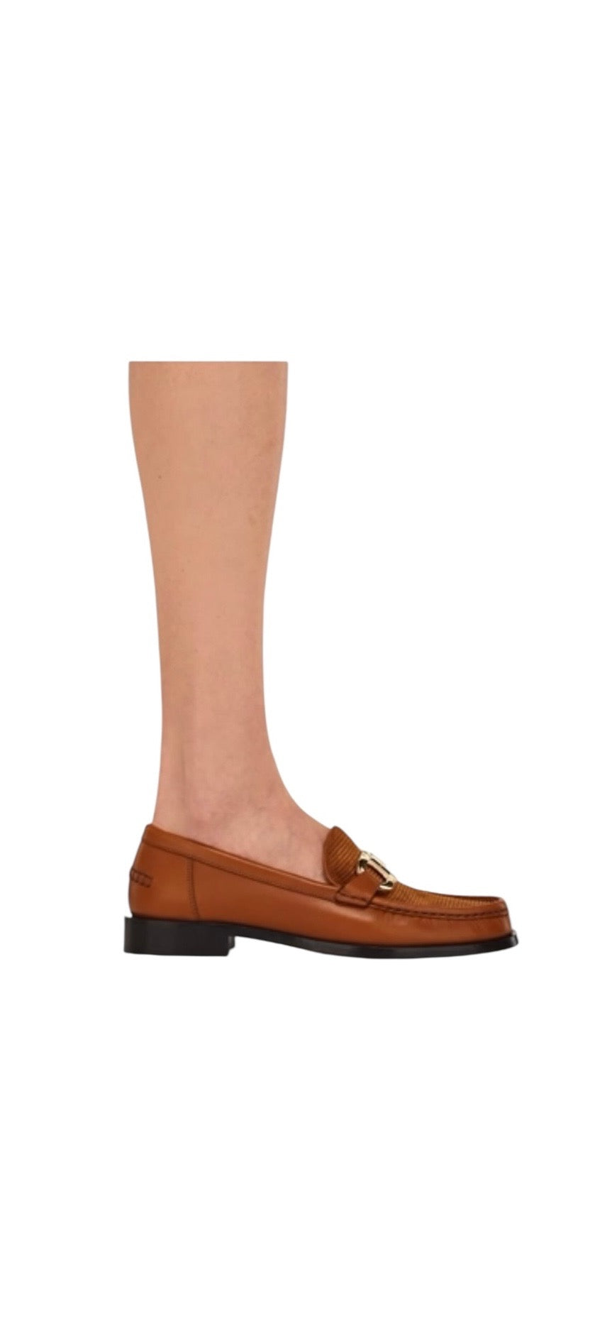 Ferragamo Gancini Ornament Moccasin