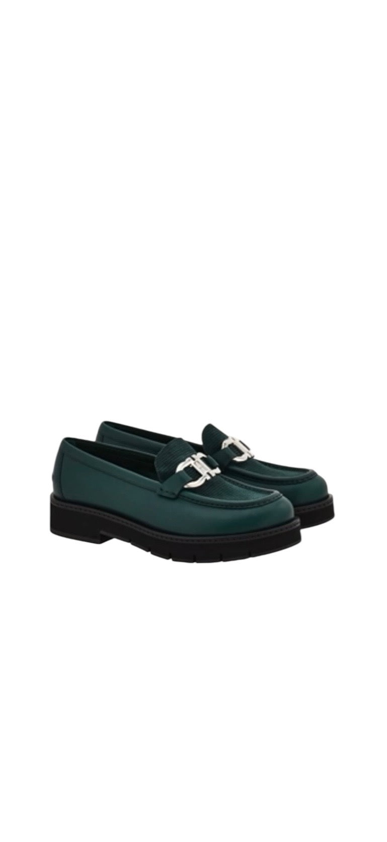 Ferragamo Gancini Ornament Moccasin