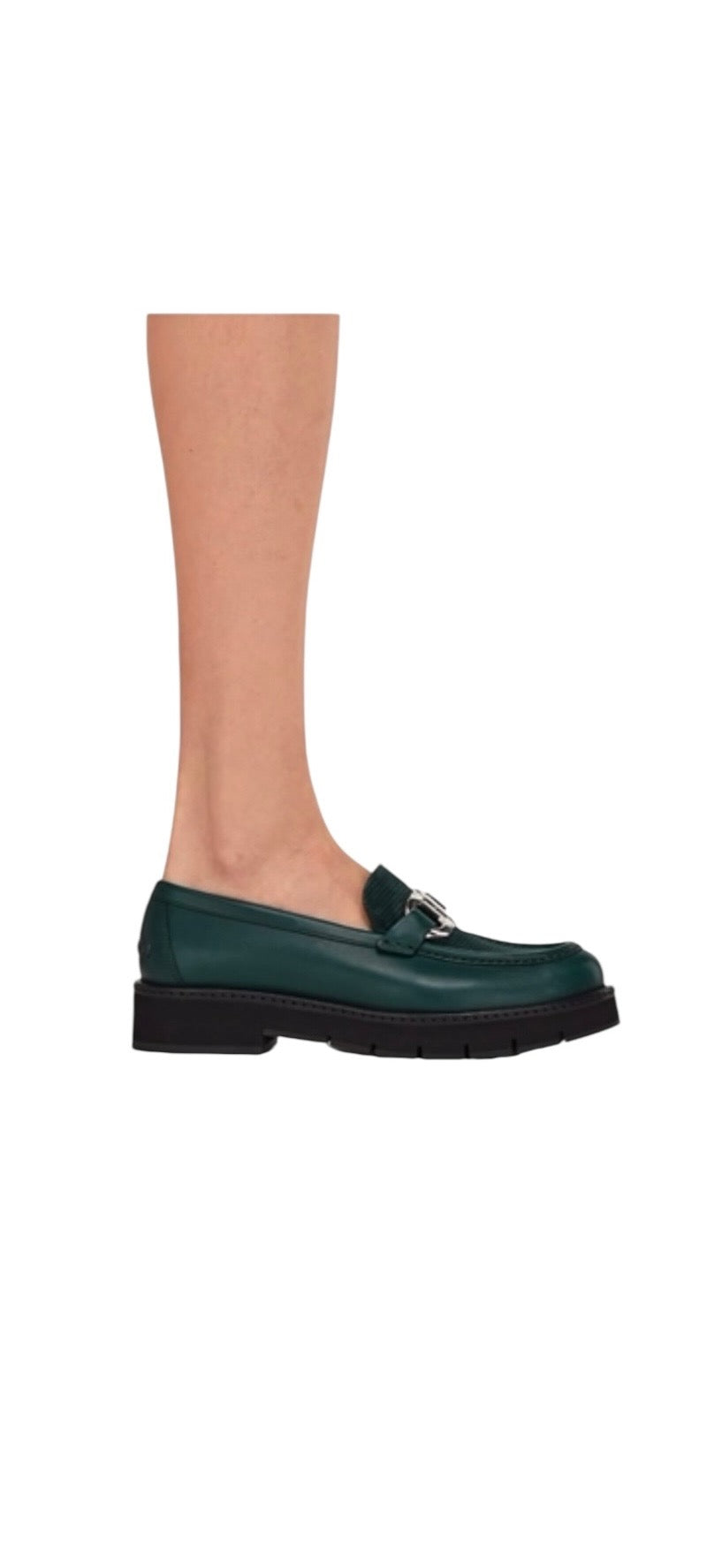 Ferragamo Gancini Ornament Moccasin