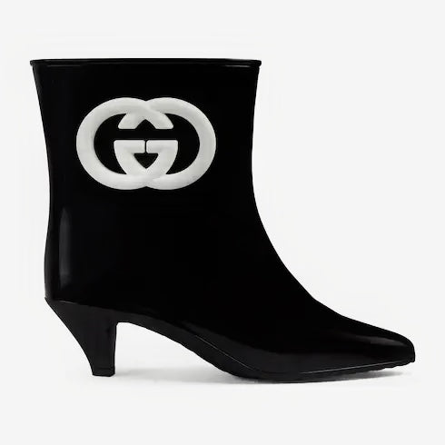 Gucci Interlocking G Rubber Ankle Boots