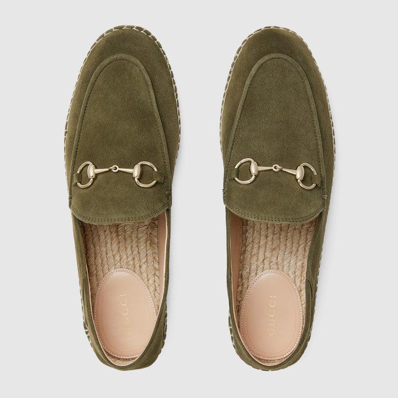 Gucci Horsebit Suede Espadrilles