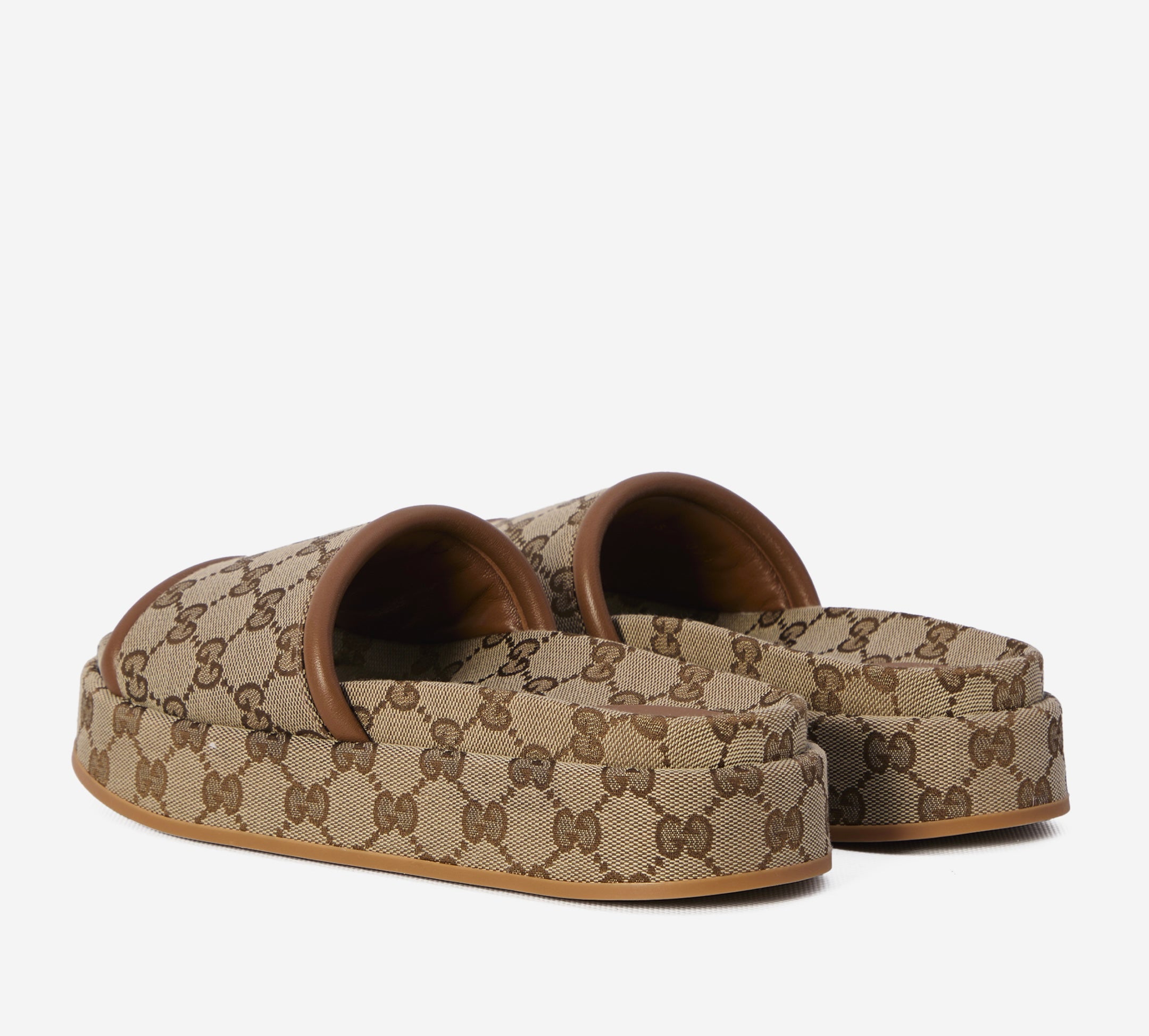 Gucci GG Canvas Platform Sandals