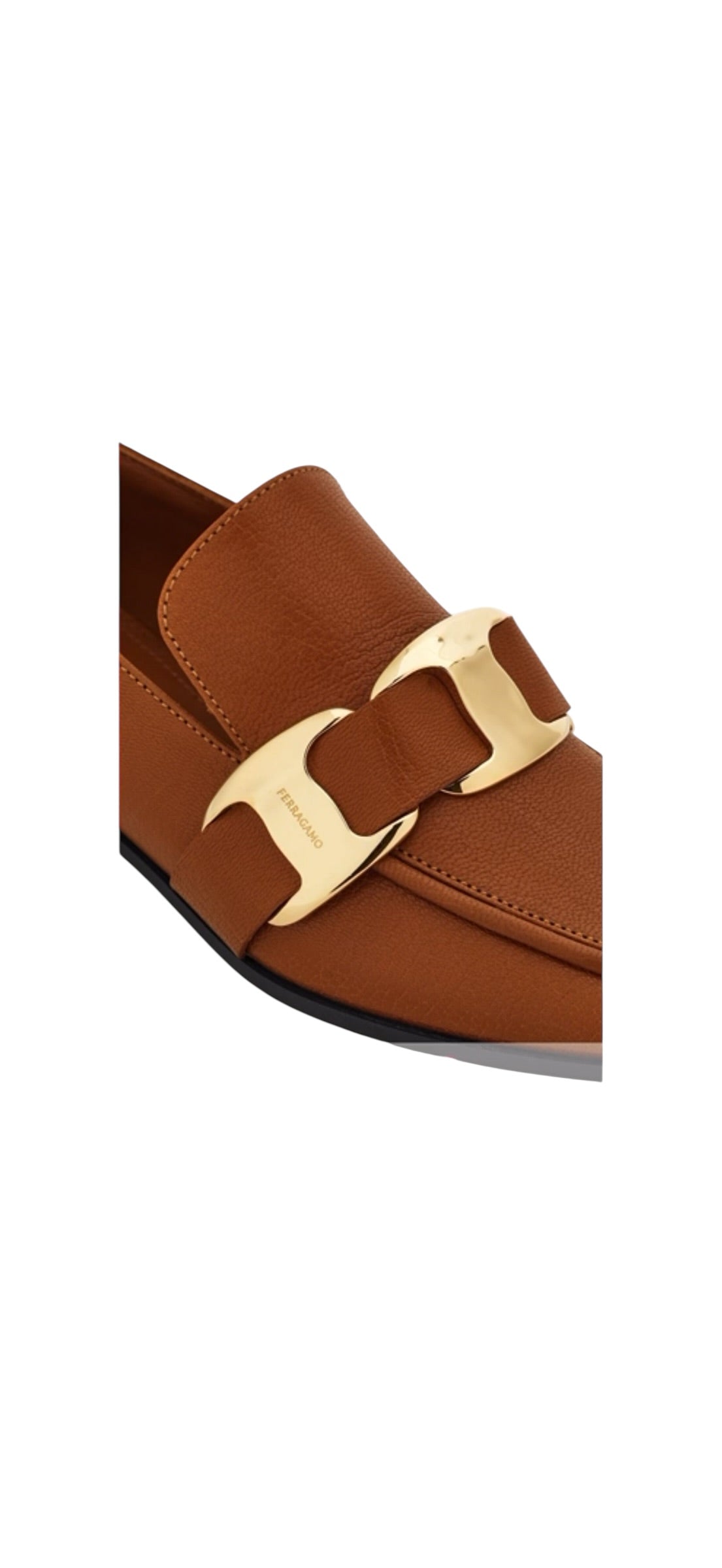 Ferragamo Maxi Vara Plate Loafer