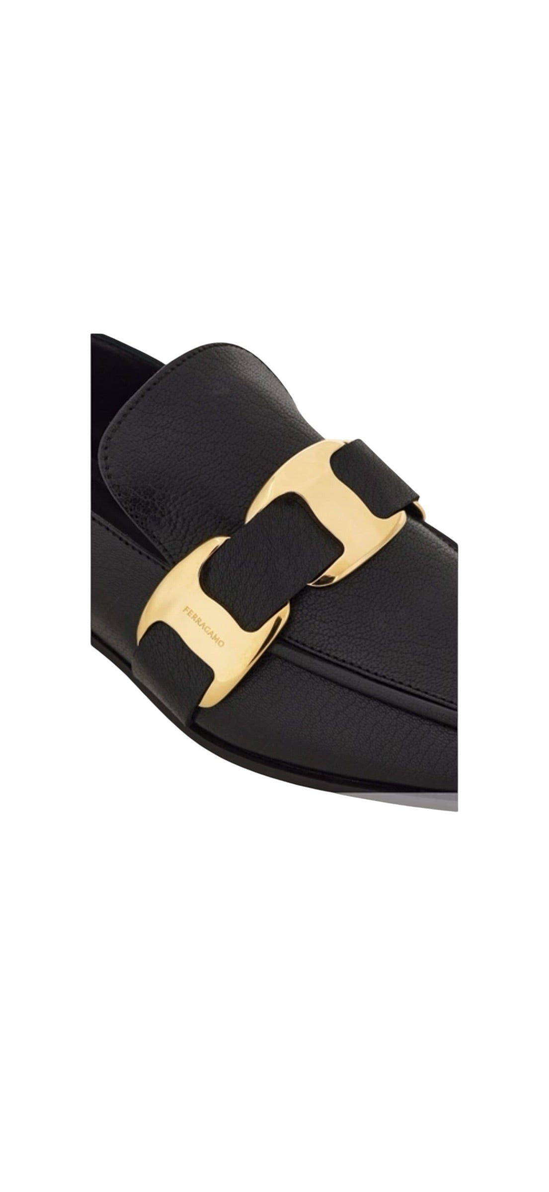 Ferragamo Maxi Vara Plate Loafer