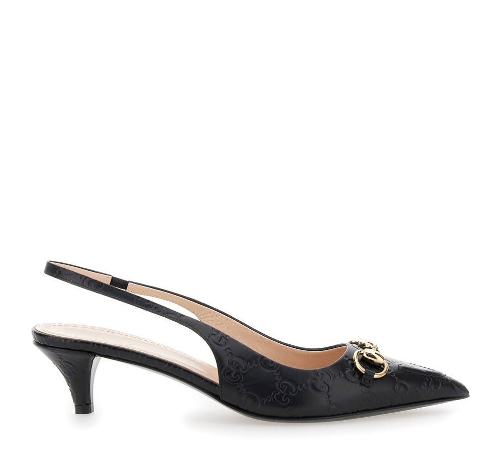 Gucci women’s Horsebit slingback pumps