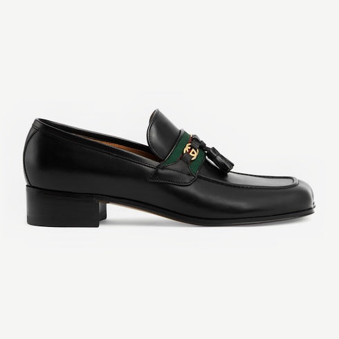 Gucci Interlocking G Web Loafers