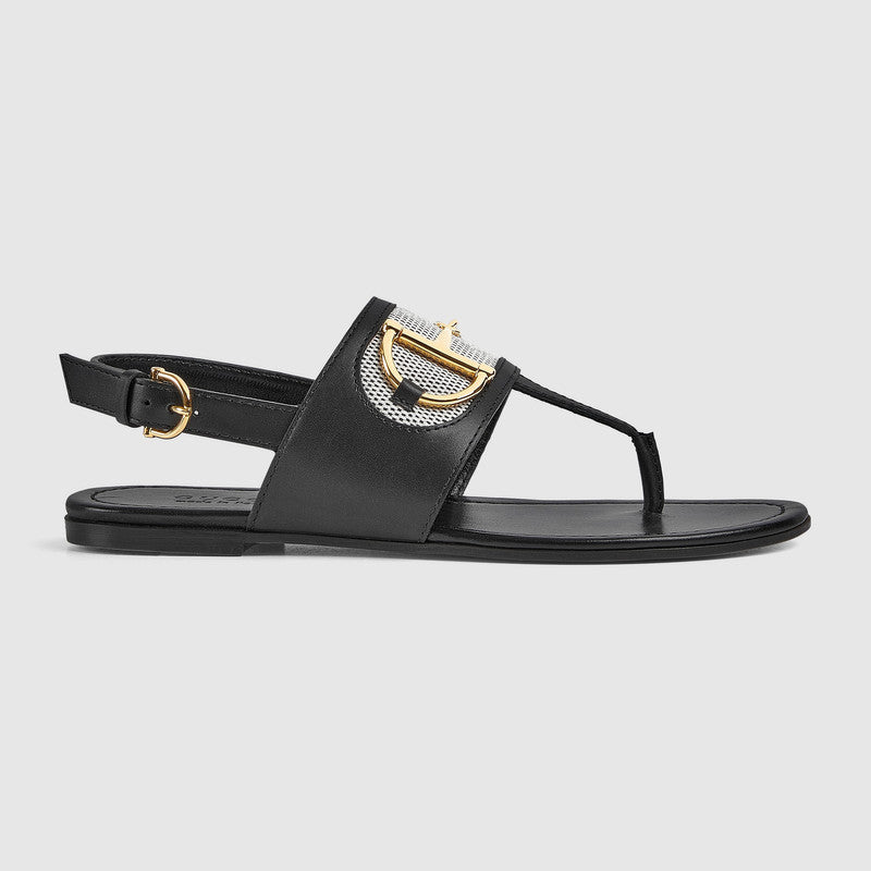 Gucci Horsebit Thong Sandals