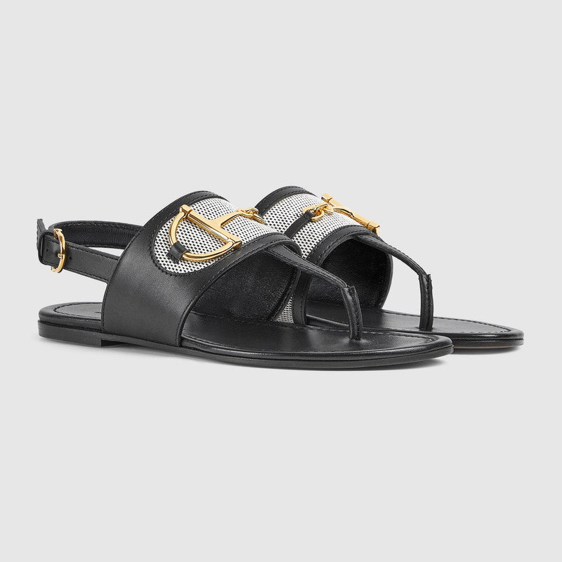 Gucci Horsebit Thong Sandals