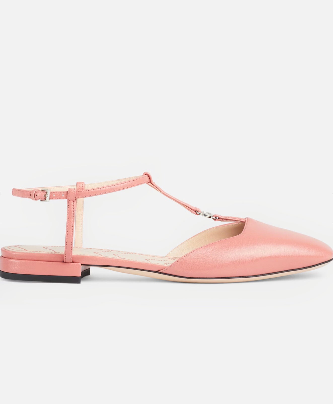 Gucci Double G Leather Ballet Flats