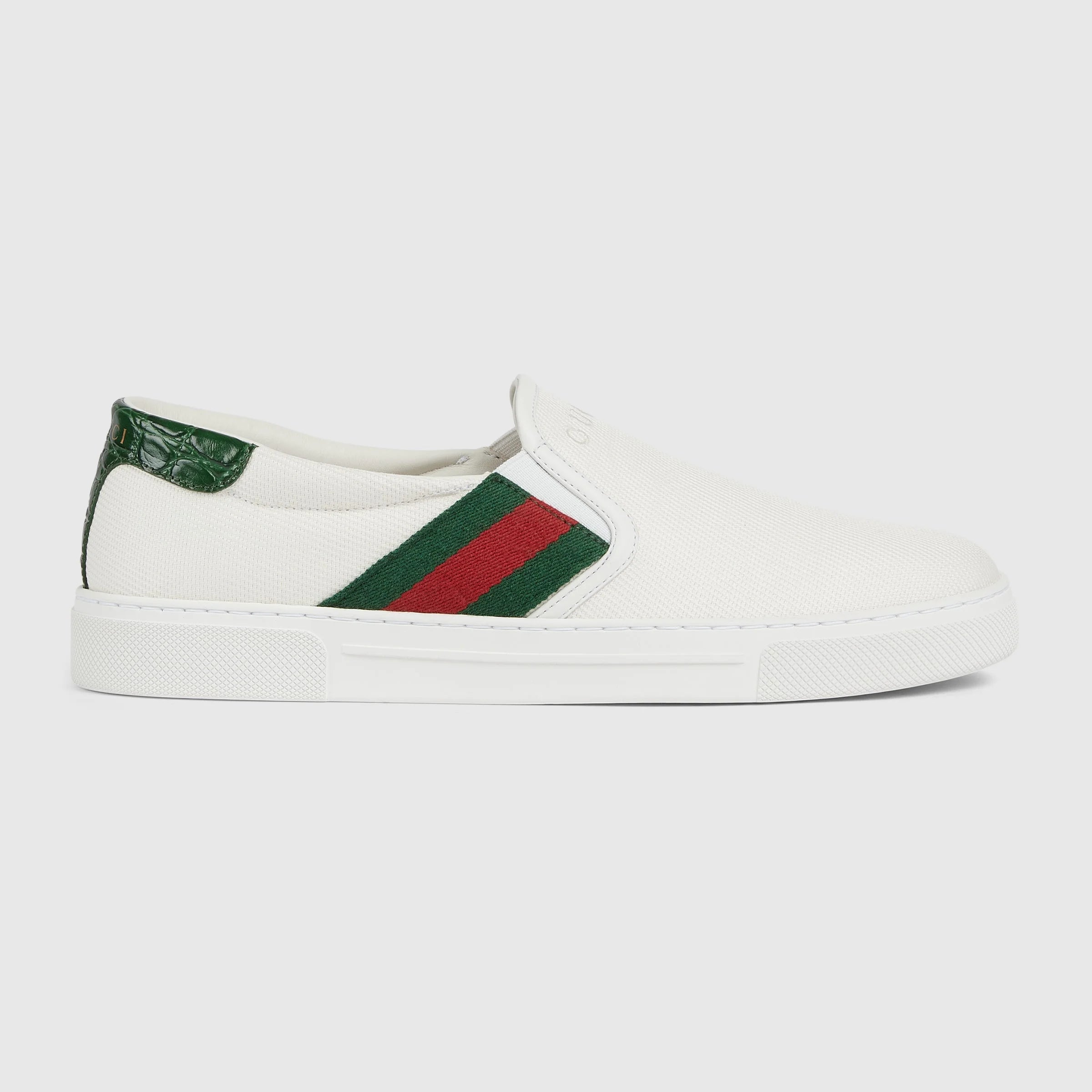 Gucci Ace Web Slip On Sneakers
