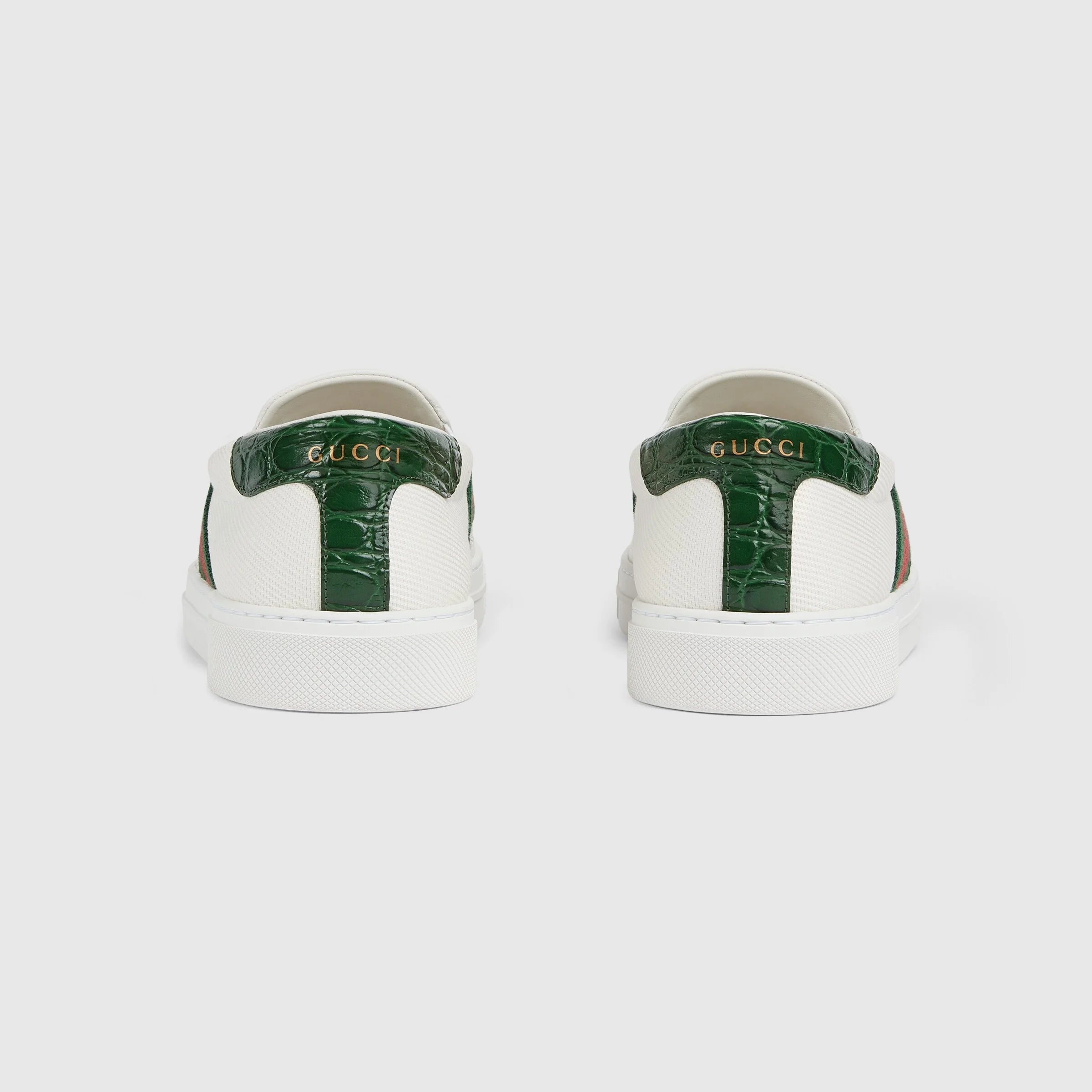 Gucci Ace Web Slip On Sneakers