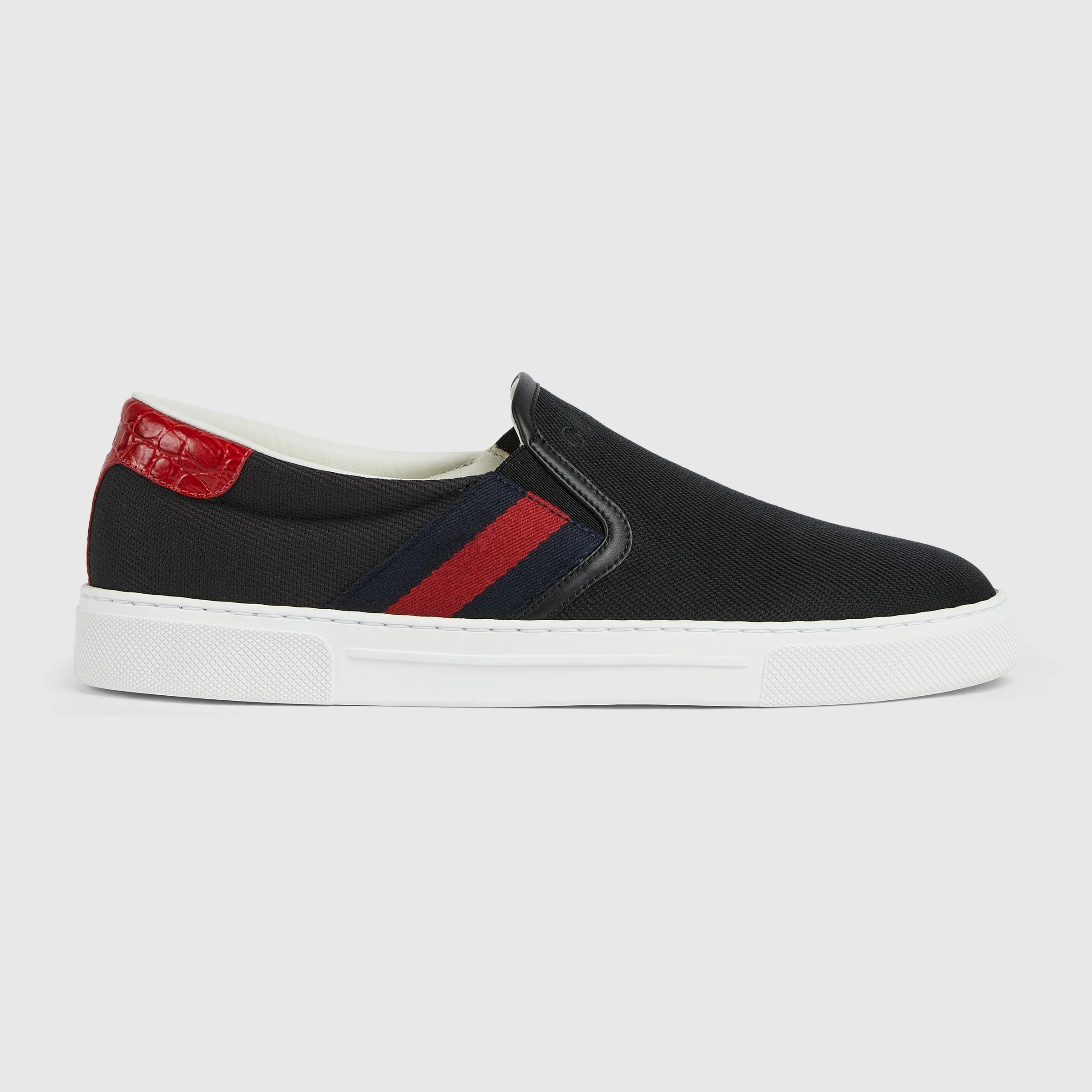 Gucci Ace Web Slip On Sneakers