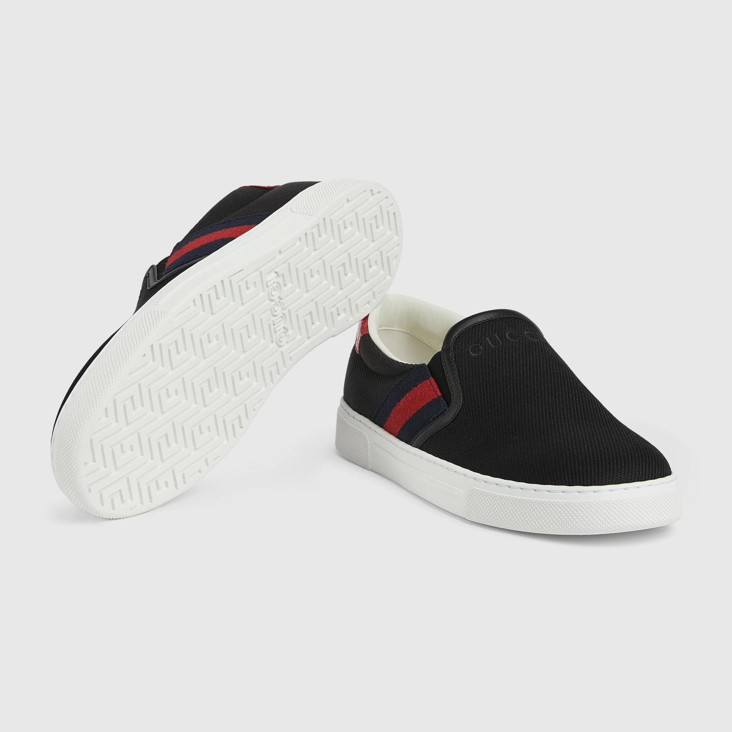 Gucci Ace Web Slip On Sneakers