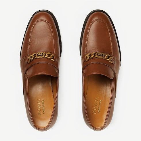 Gucci Interlocking G Chain Loafers