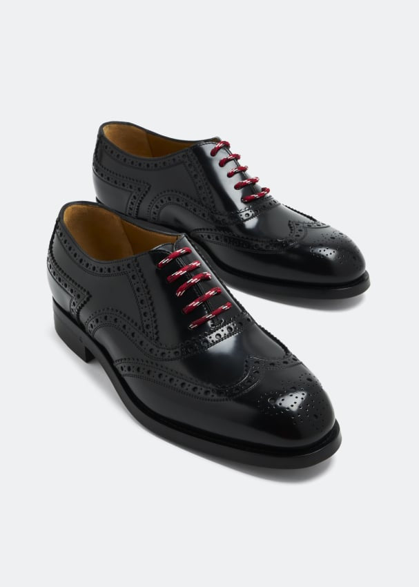 Gucci Men Detailed Lace Up Shoes