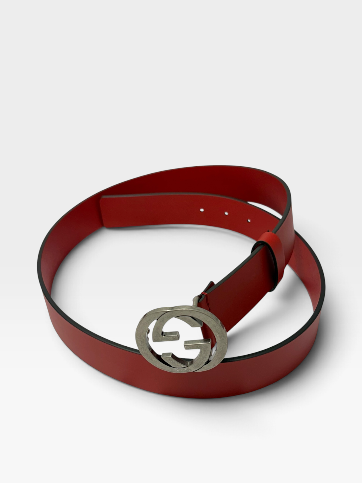 Gucci Interlocking G Leather Belt 95 CM