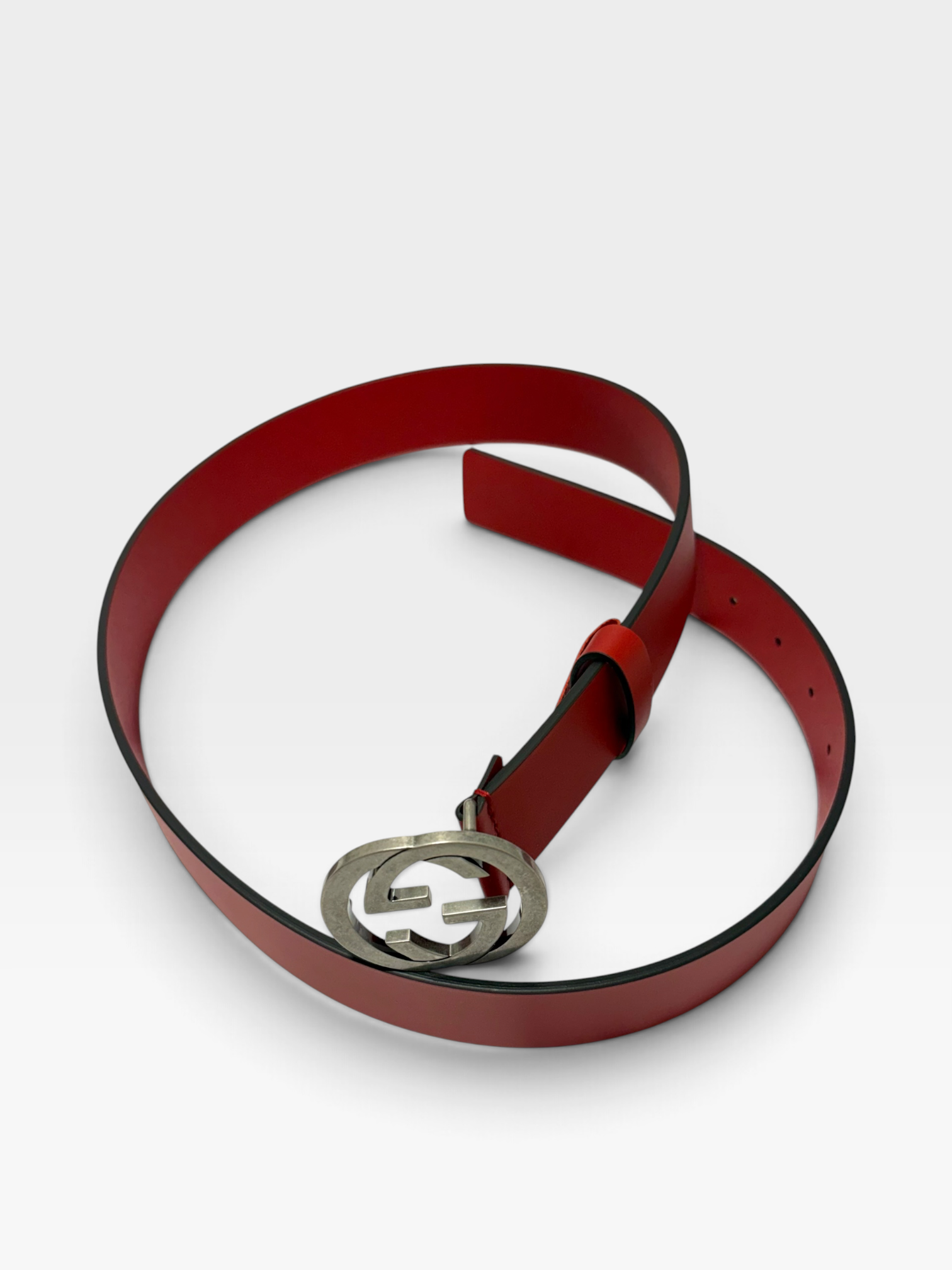 Gucci Interlocking G Leather Belt 95 CM