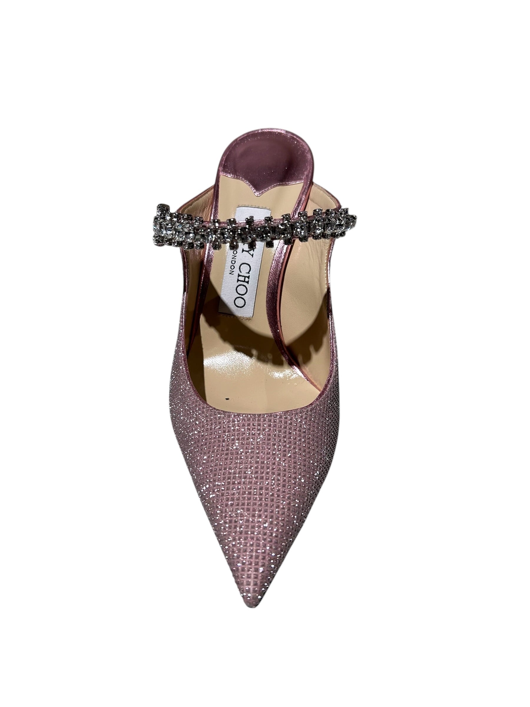 Jimmy Choo Bing 100 Glitter Mules
