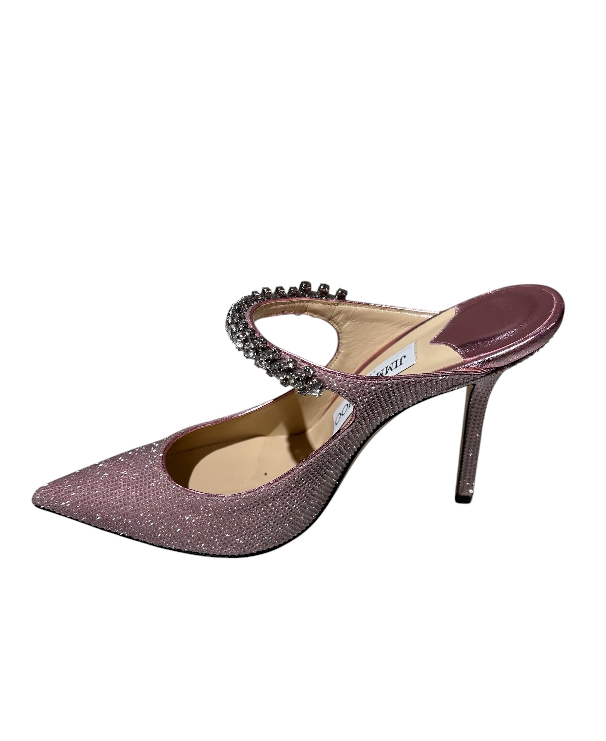 Jimmy Choo Bing 100 Glitter Mules