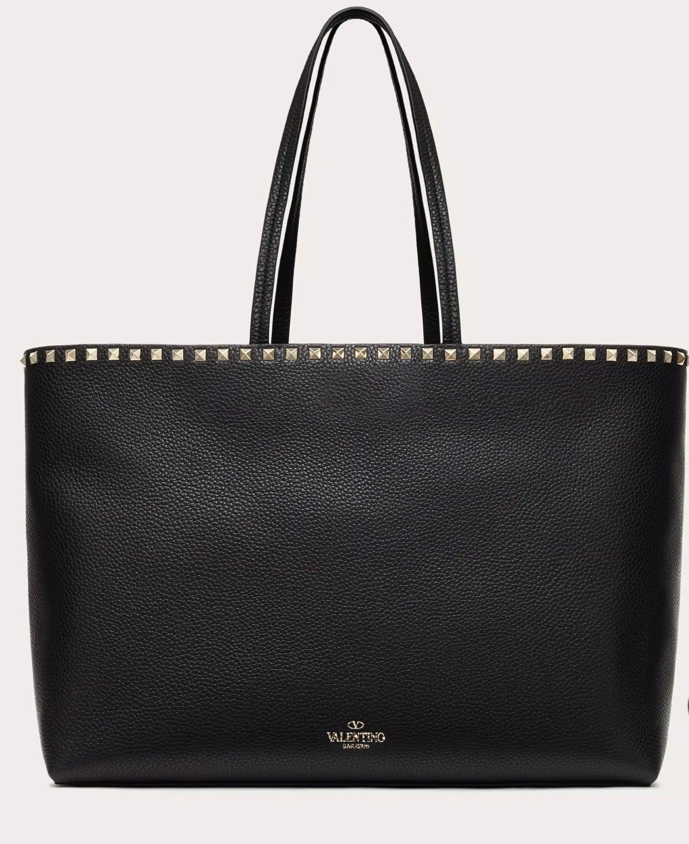 Valentino Garavani Rockstud grainy leather tote bag