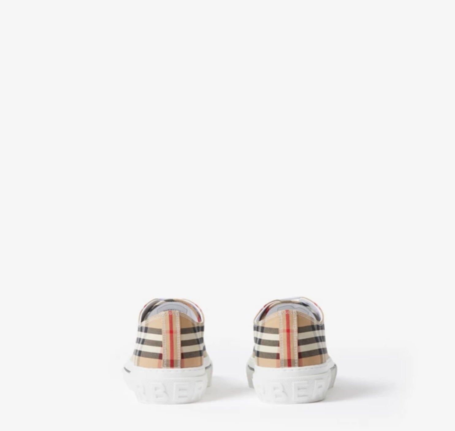 Burberry men’s Check cotton sneakers