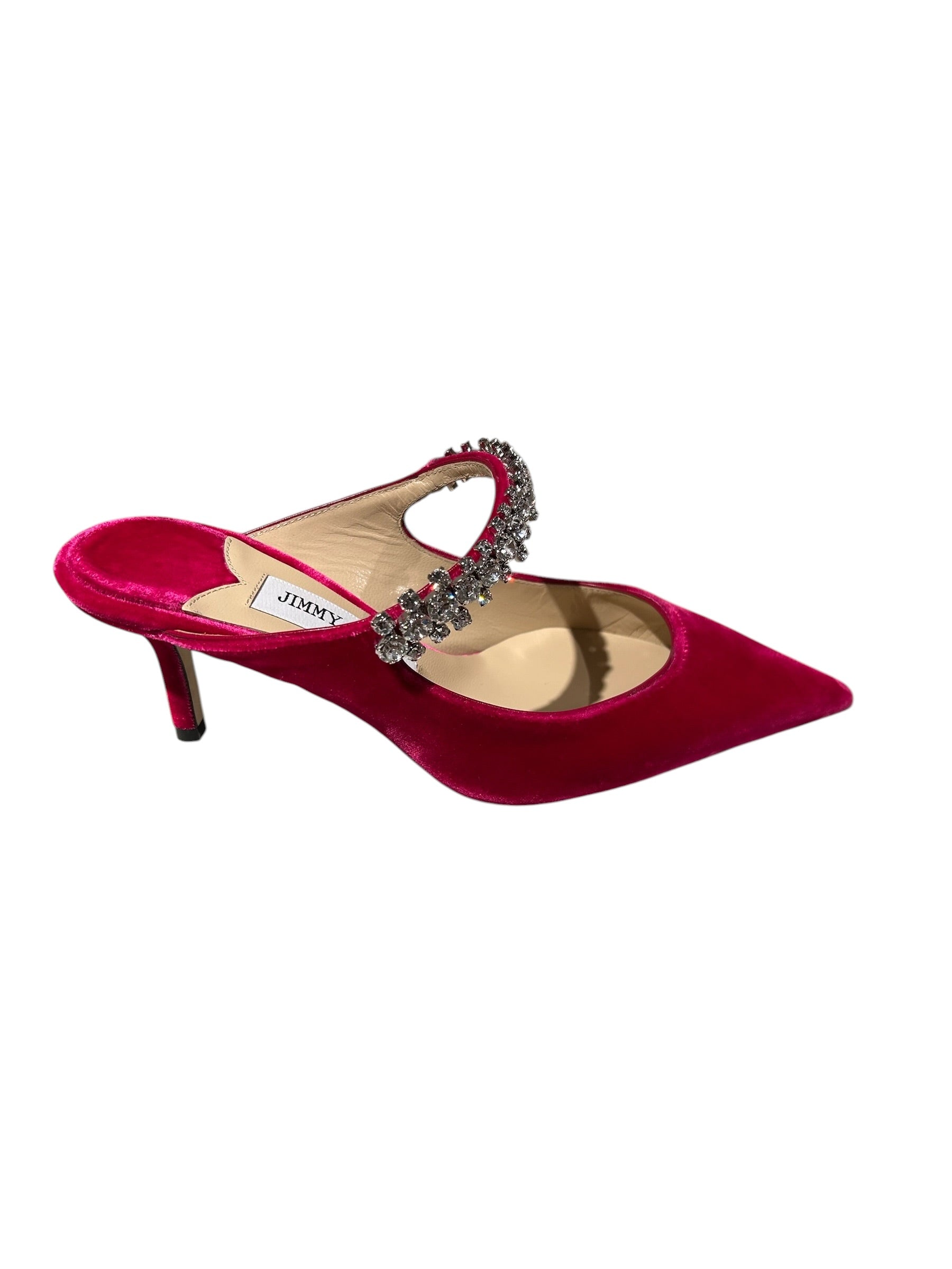 Jimmy Choo Bing Crystal Strap Mules