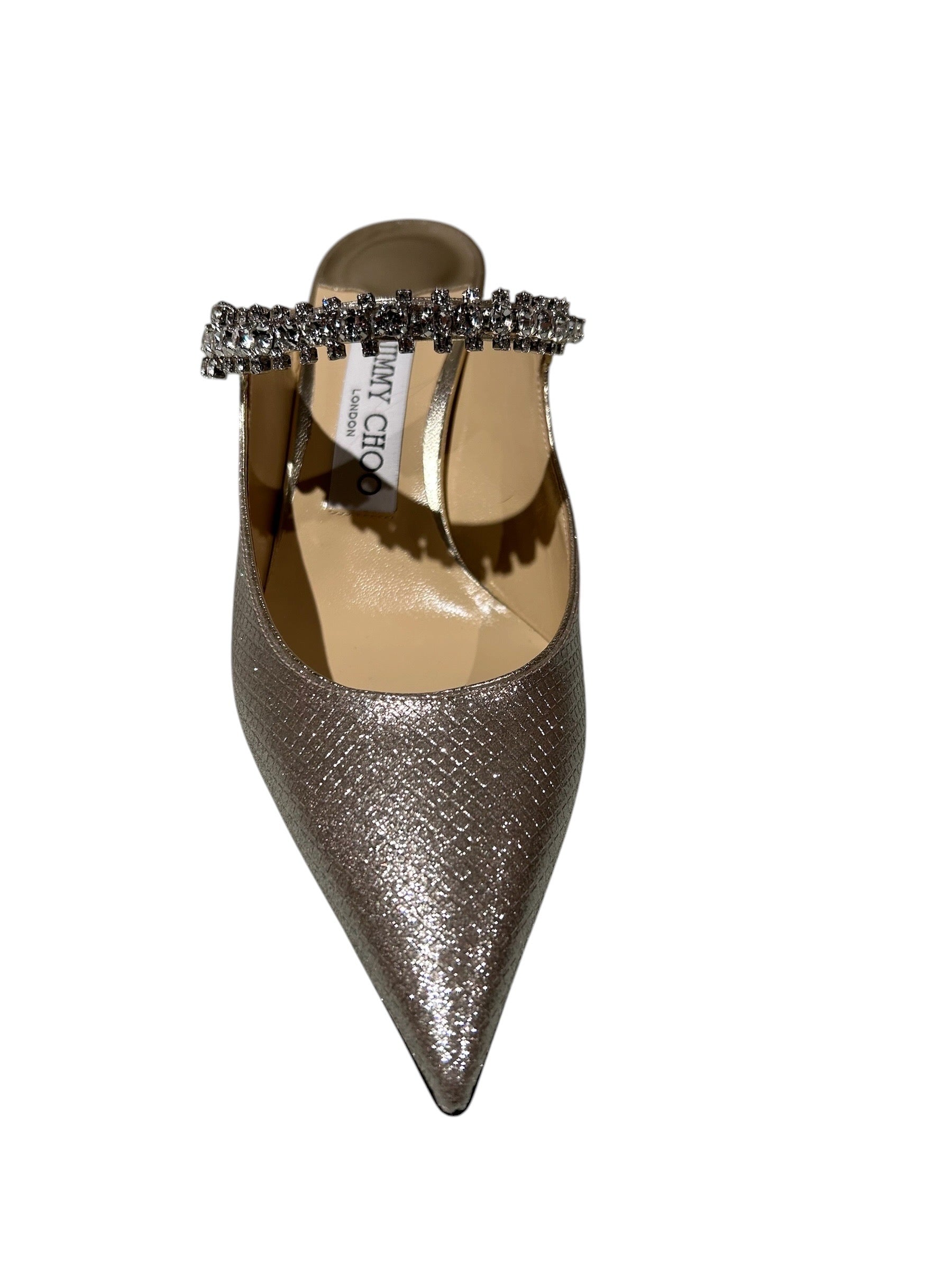 Jimmy Choo Bing Crystal Strap Mules