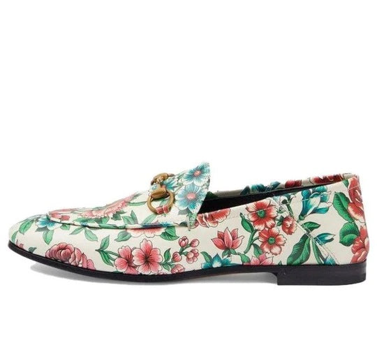 Gucci Horsebit Floral Print Multicolor Loafers