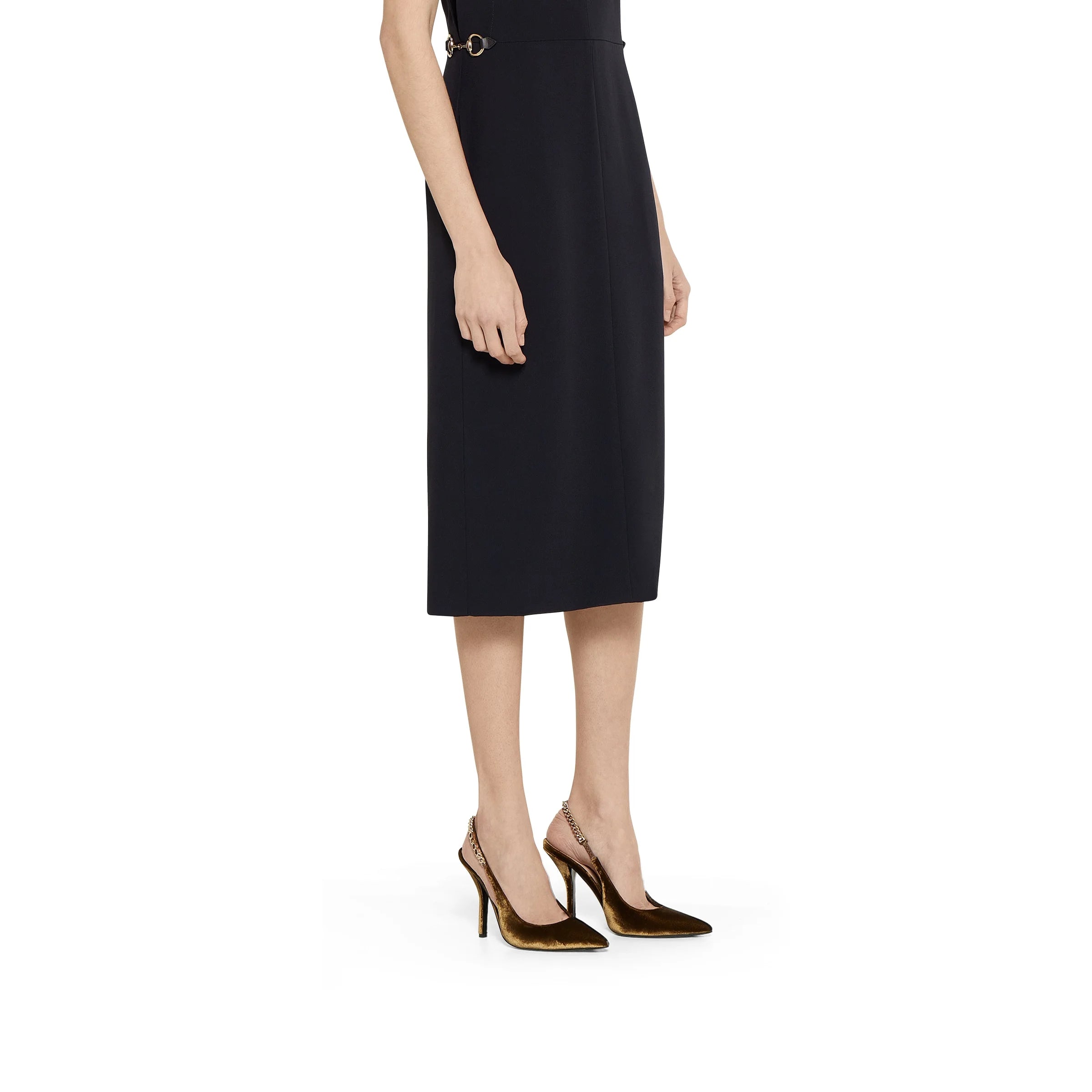 Gucci Signoria Velvet Slingback Pumps