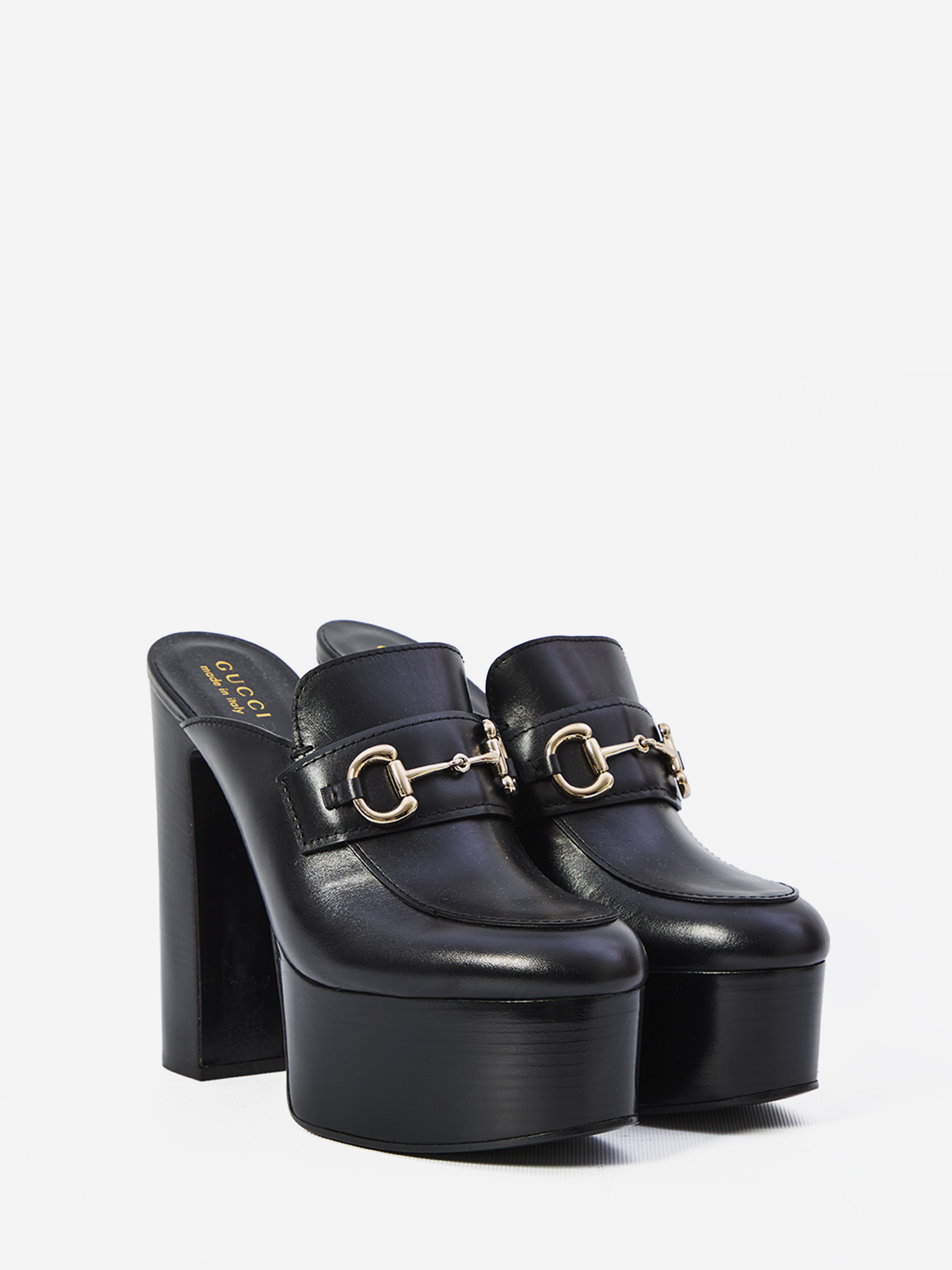 Gucci Horsebit Platform Mules