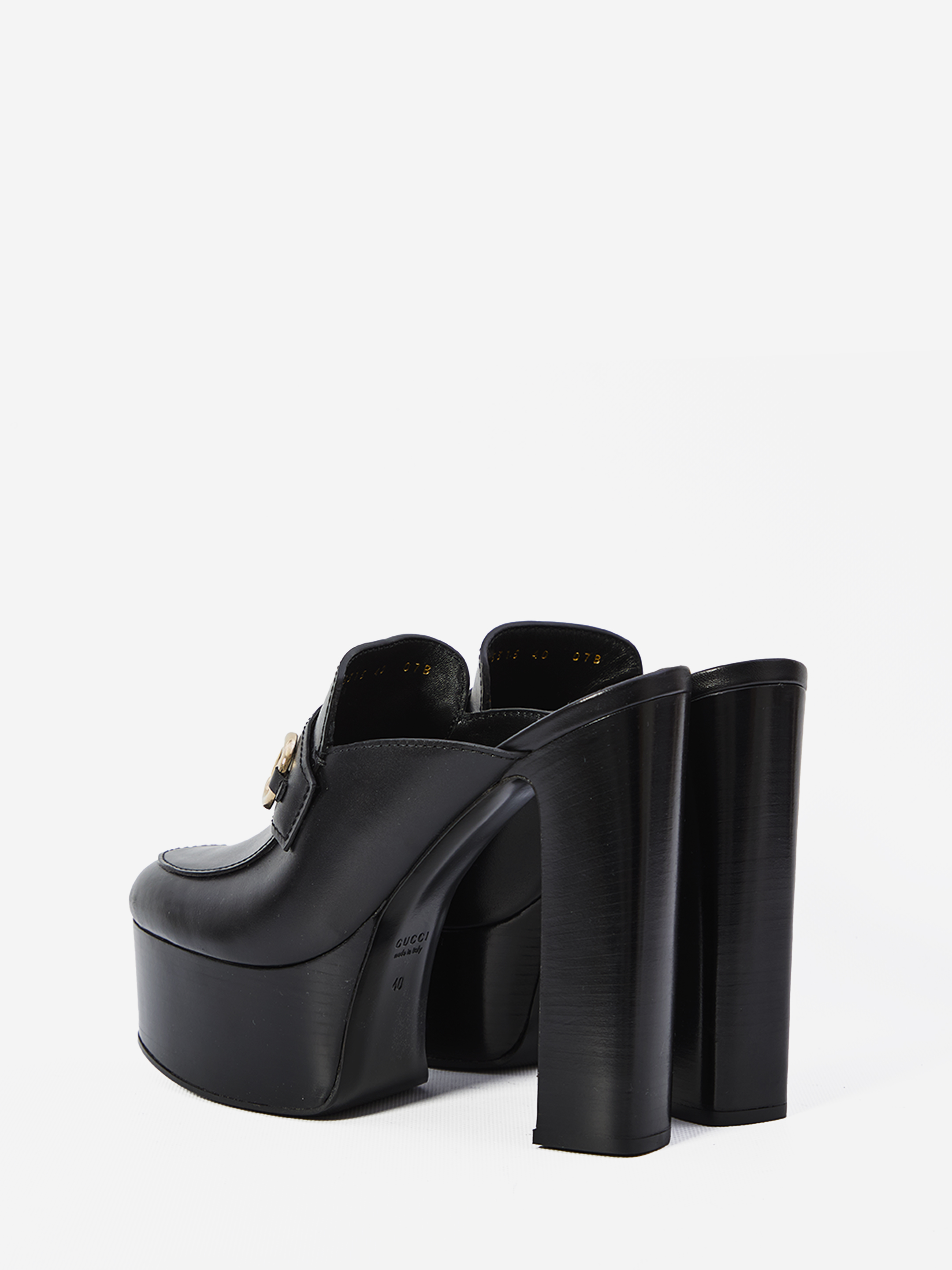 Gucci Horsebit Platform Mules