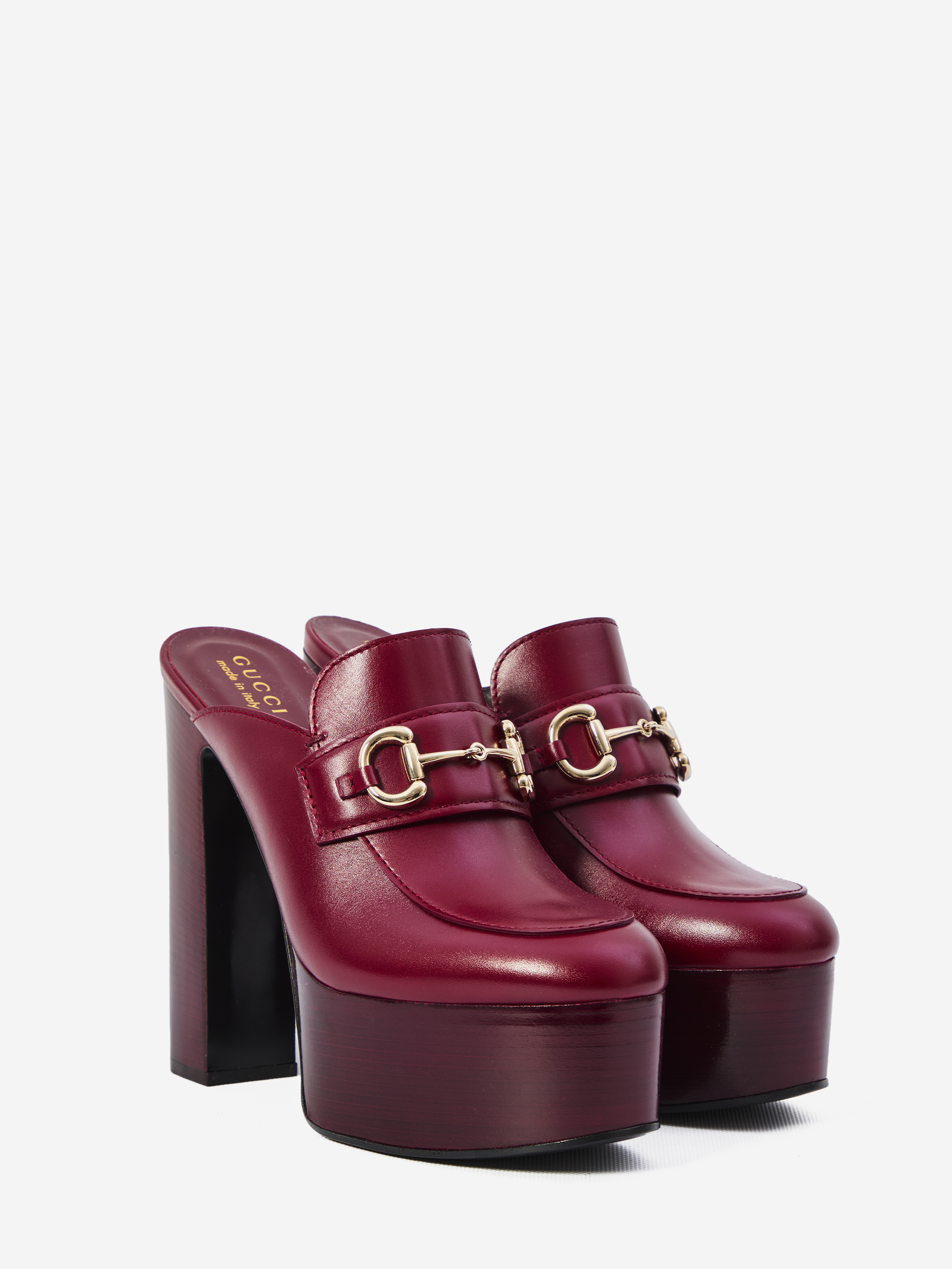 Gucci Horsebit Platform Mules