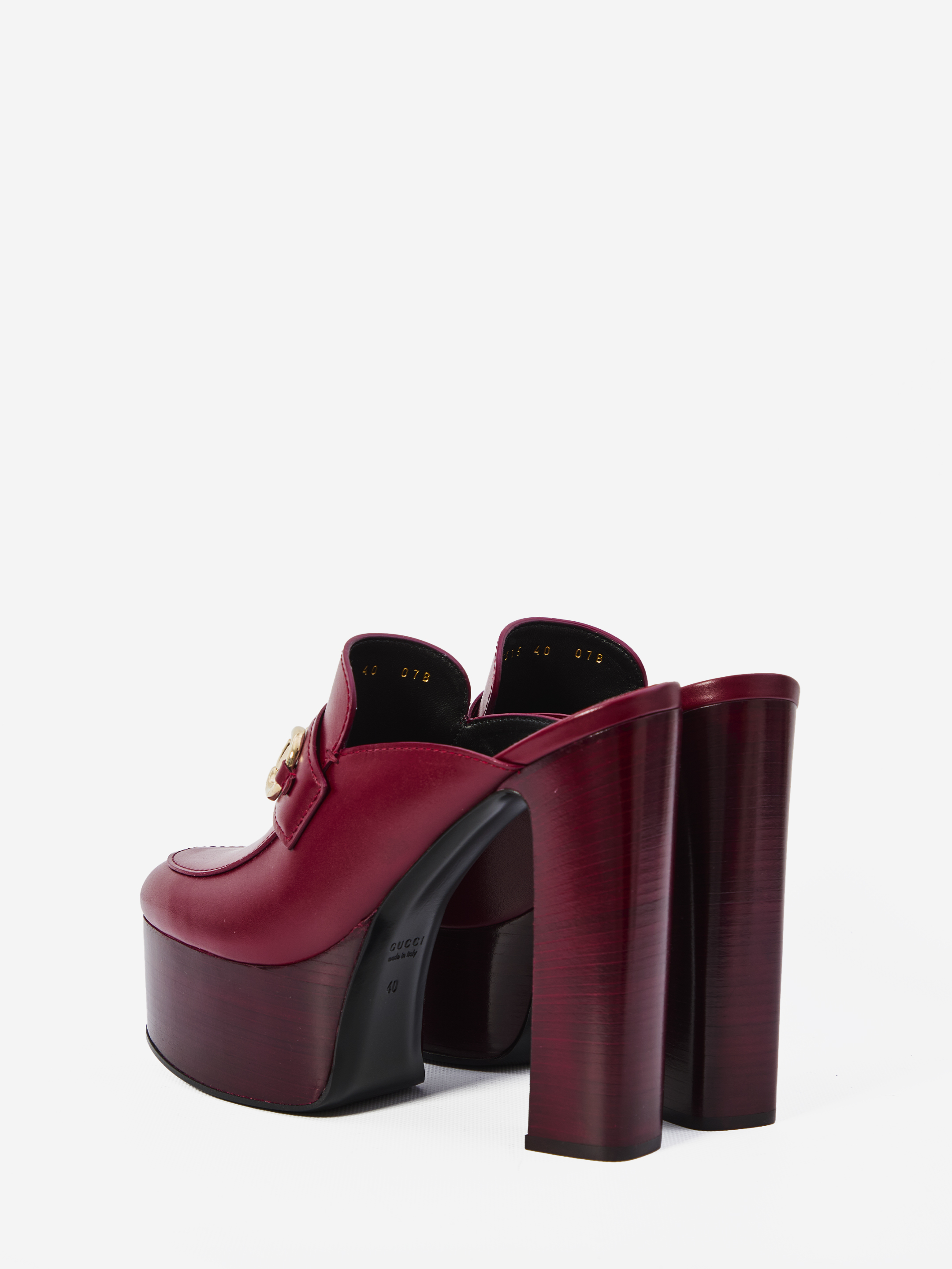 Gucci Horsebit Platform Mules
