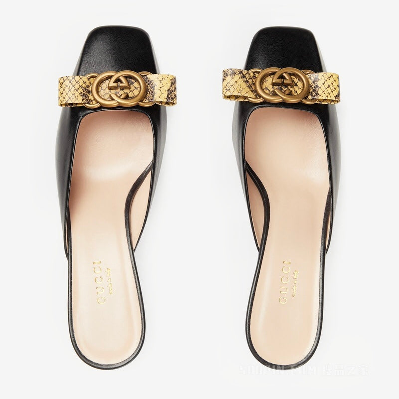 Gucci Interlocking G Bow Mules