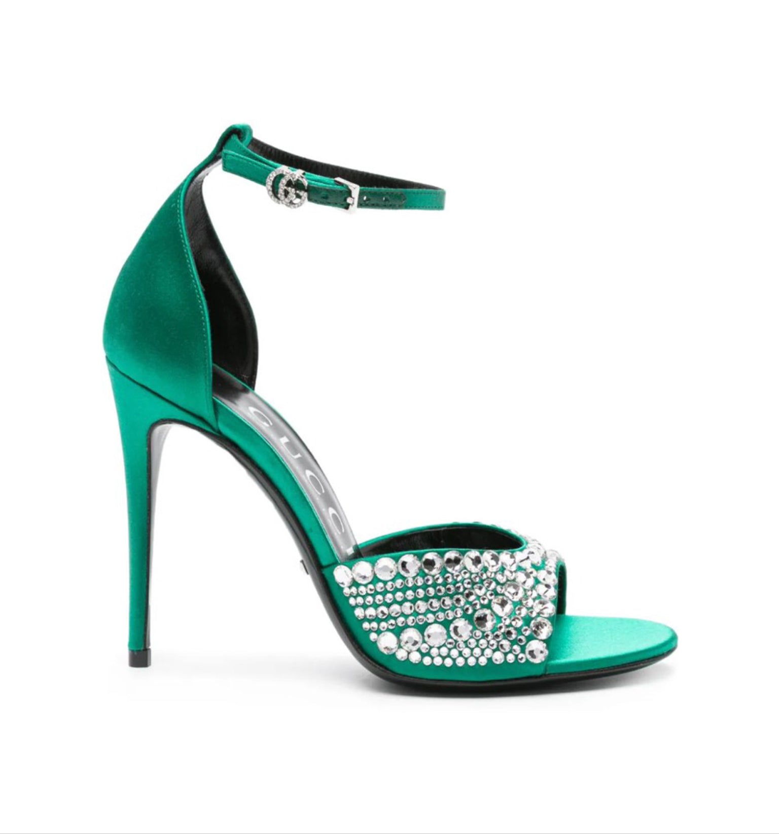 Gucci Double G Crystals High Heel Sandals