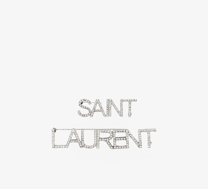Saint Laurent  brooches with crystal pin