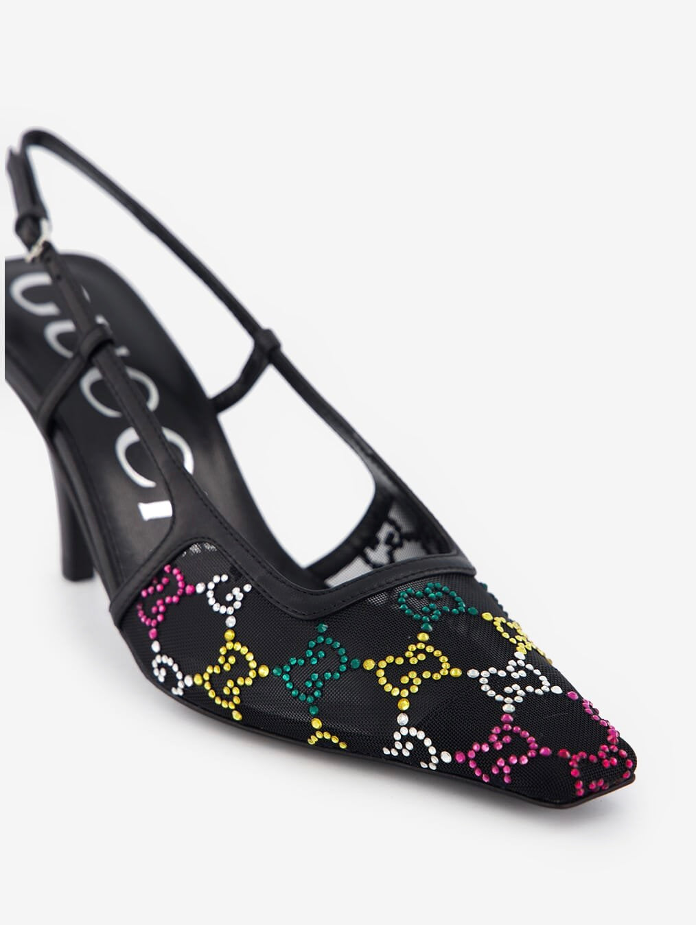 Gucci GG Micro Mesh Slingback Pumps