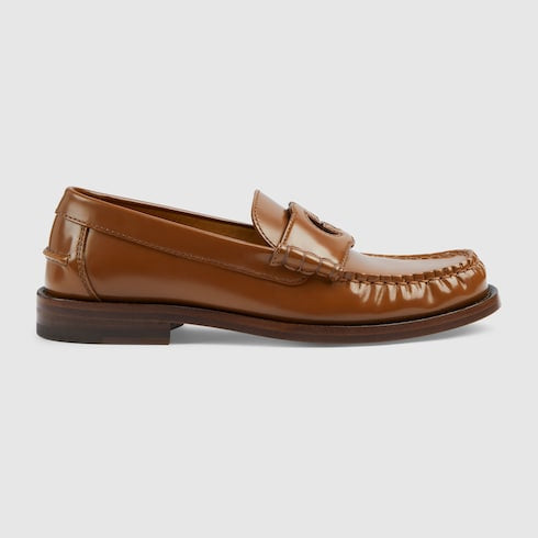 Gucci Interlocking G Leather Loafers