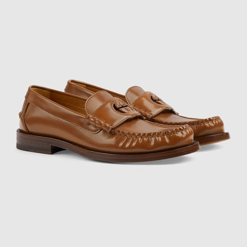 Gucci Interlocking G Leather Loafers