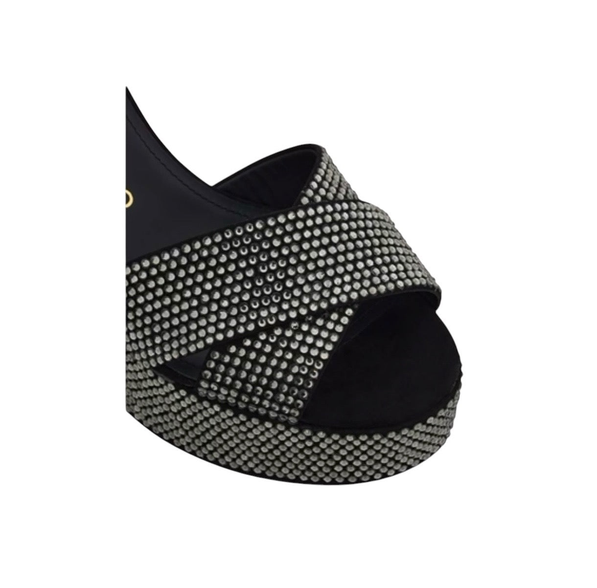 Ferragamo Crystal Platform Sandal