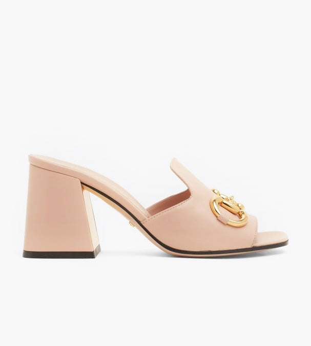 Gucci Horsebit Heel Mules in Pink