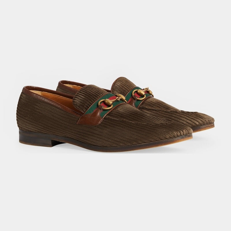 Gucci Horsebit Web Loafers