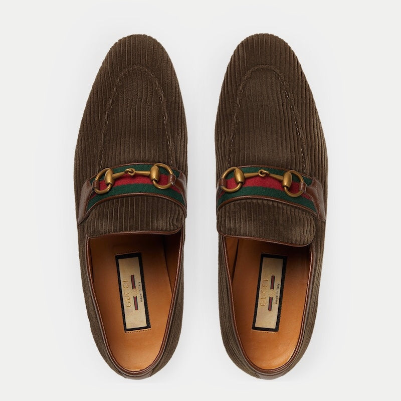 Gucci Horsebit Web Loafers