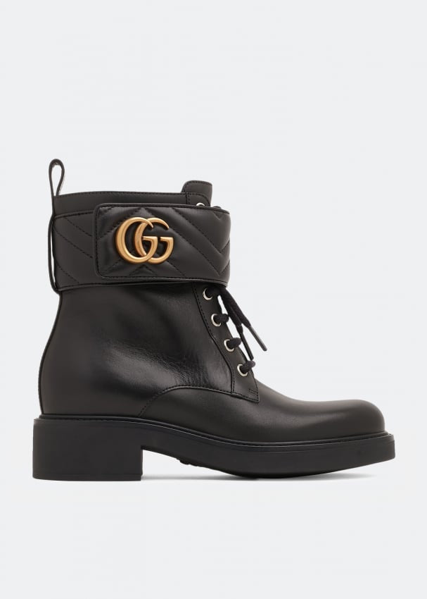 Gucci Marmont Double G Ankle Boots